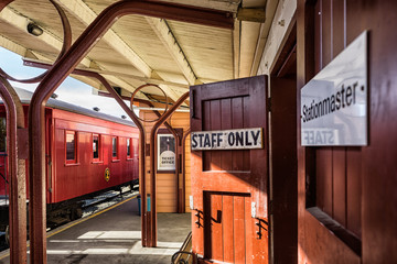 Obraz premium Old train station