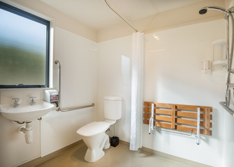 Naklejka na ściany i meble Bath room design for disable