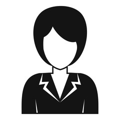 Women avatar icon. Simple illustration of woman avatar vector icon for web