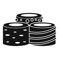 Tasty Turkish delight icon. Simple illustration of tasty Turkish delight vector icon for web