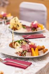 Appetizer served on a plate