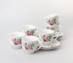 teacup or teacup set on a background.