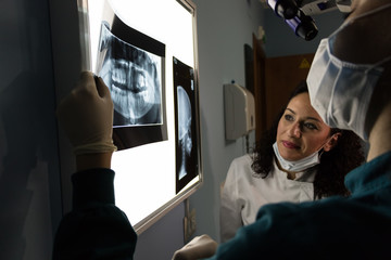 La radiografia del dentista - obrazy, fototapety, plakaty