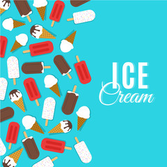 Ice cream vector illustration