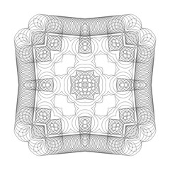 Geometric pattern from thin rings