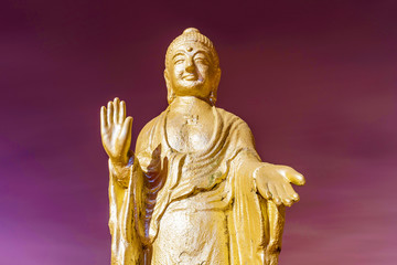 Fototapeta premium Buddha statue close up