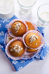 Homemade muffins oat flour
