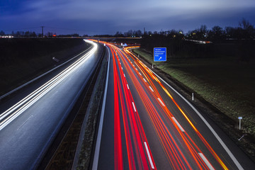 Nachtautobahn