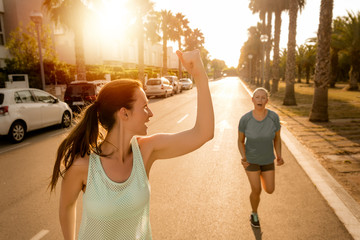 erfolgreich beim joggen sport