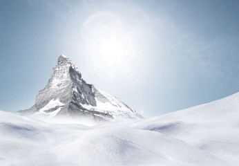Matterhorn in de winter