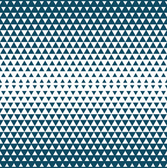 Abstract blue geometric hipster fashion design print halftone triangle pattern