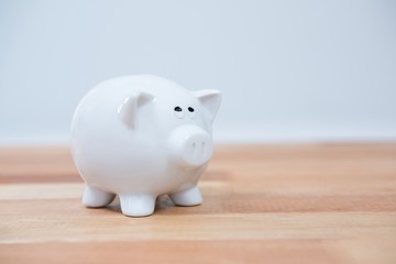 Close-up of piggy bank
