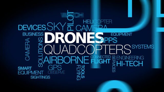Drones quadcopter airborne pilot words tag cloud text flying camera drone accessories flight recorder business building information modeling helicopter equipment defense