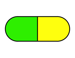 カプセル(緑＋黄)