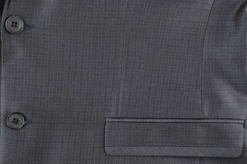 Texture of the classic jacket with pocket and buttons