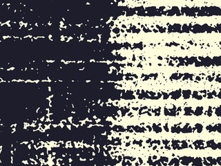 Obraz premium Abstract grunge vector background. Monochrome composition of irregular overlapping graphic elements.