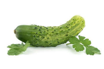 Cucumber isolated on white background