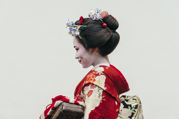  Portrait of  a Maiko geisha in Gion Kyoto - 132212510