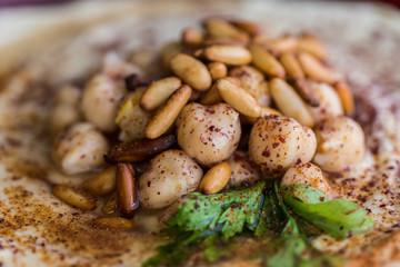 Closeup Hummus