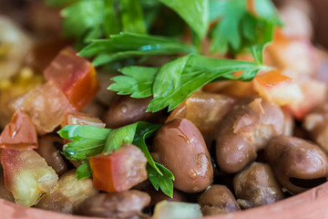 Foul Modammas Fava Beans Closeup