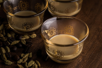 Obraz na płótnie Canvas Arabic Coffee Closeup