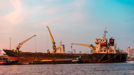 Fototapeta premium The Cargo Ships