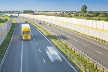 Highway noise barriers