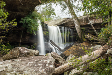 landscapes beautiful water fall at Phu Kradueng National Park