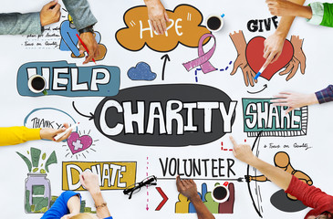 Charity Help Give Volunteer Concept