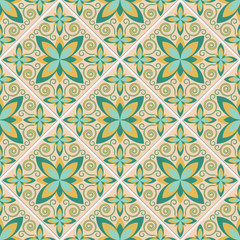 Tile decorative pattern ornament.
