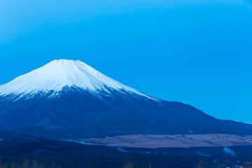 Mt. Fuji at dawn.Shot in the early morning.The shooting location is Lake Yamanakako, Yamanashi prefecture Japan.