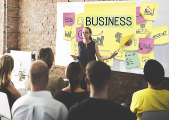Obraz premium Business Plan Marketing Strategy Growth Success Concept