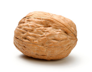 Whole walnut isolated