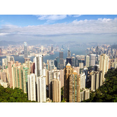 Hong Kong Skyline From The Victoria Peak