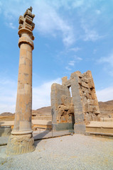 Persepolis  - ceremonial capital of the Achaemenid Empire in Iran
 - obrazy, fototapety, plakaty