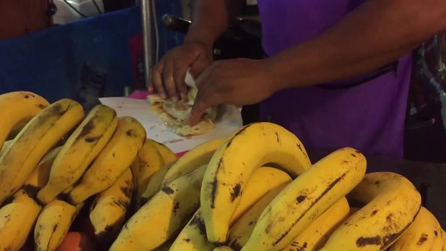  Preparing banana loti