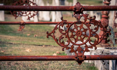 rusted metal design