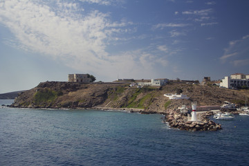 view of the town of island