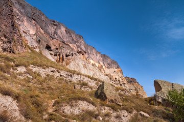 Skalne miasto Wardzia w Gruzji. The rock city Vardzia in Georgia.