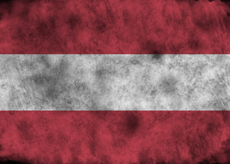 Grunge Austria flag.