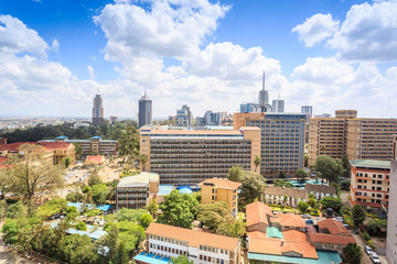 Nairobi cityscape - capital city of Kenya