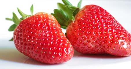 Süße Erdbeeren Close-up