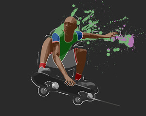 Skater, 3d rendering