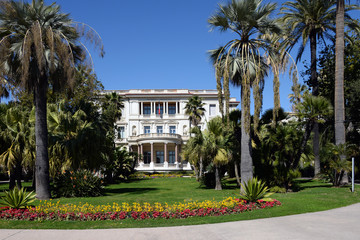 Fototapeta na wymiar Museum Villa Massena und Park der Fremdenlegion in Nizza