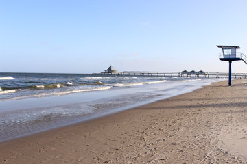 Am Strand von Heringsdorf