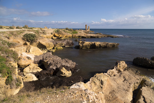 View from the coastal town of Mahdia in Mahdia Governorate of Tunisia
