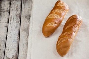 Baguettes on napkin