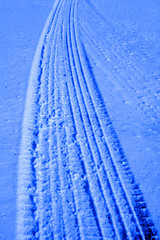 Snow on Roadway Driving Wintertime Snow