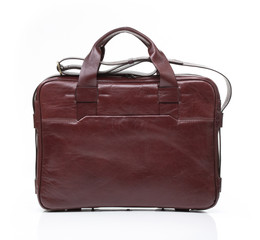 brown leather men casual or business bag