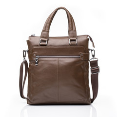 brown leather men casual or business bag